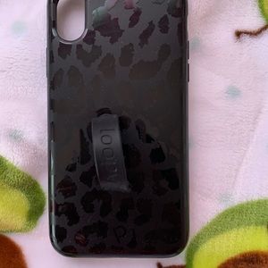 iPhone XS loopy case black leopard